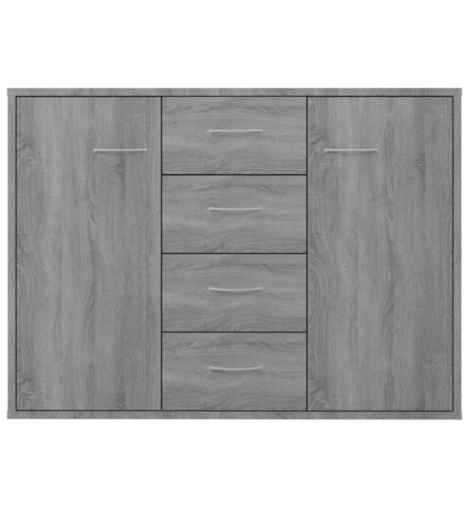 Sideboard Grau Sonoma 88x30x65 cm Holzwerkstoff