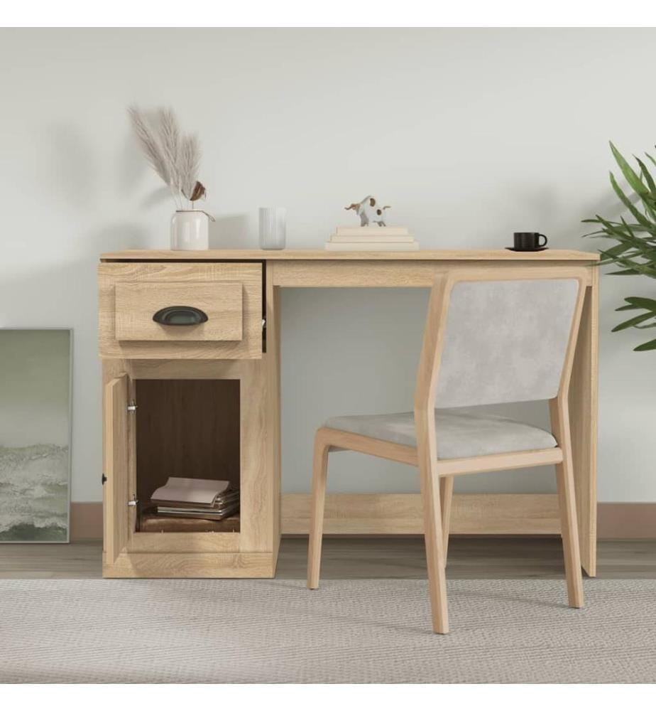 Schreibtisch mit Schublade Sonoma-Eiche 115x50x75 cm