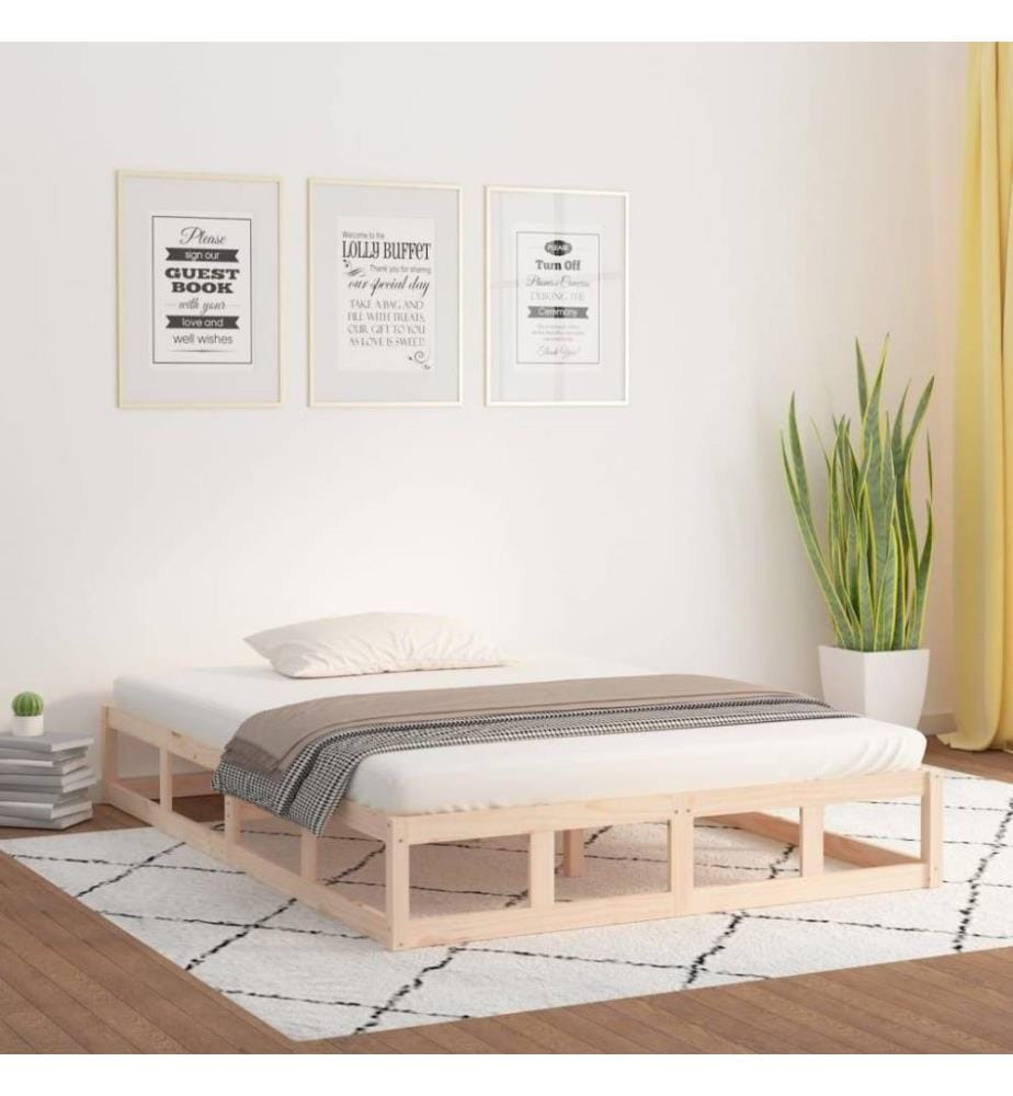 Cadre de lit 160x200 cm Bois massif