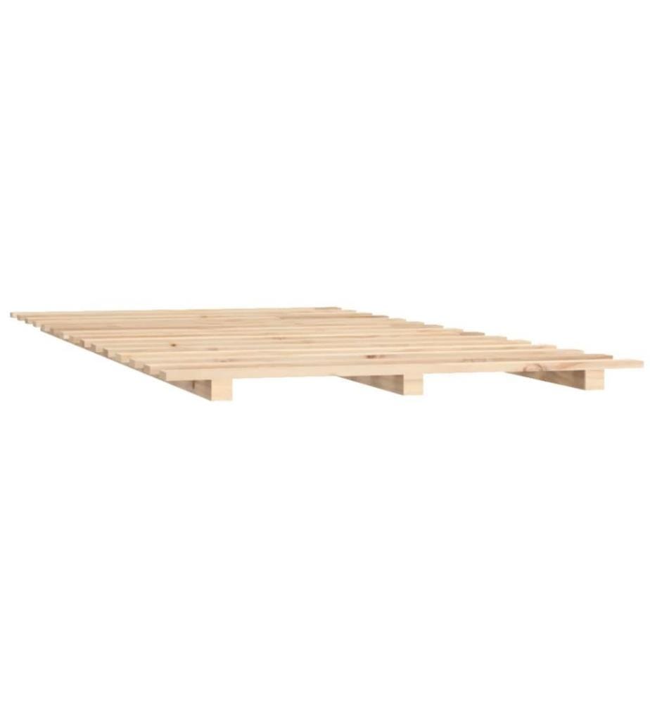 Cadre de lit 150x200 cm Bois de pin massif