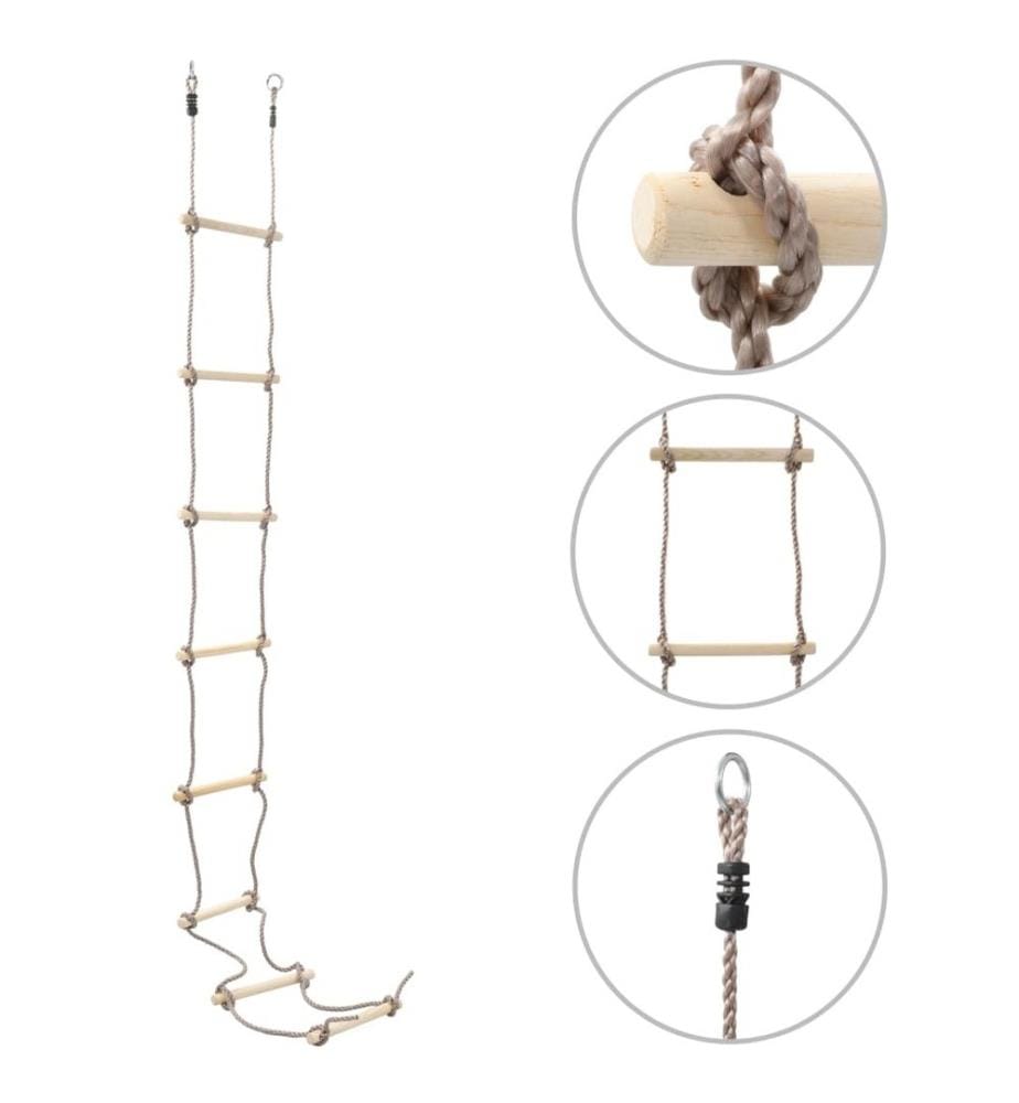 Kinder-Strickleiter 290 cm Holz