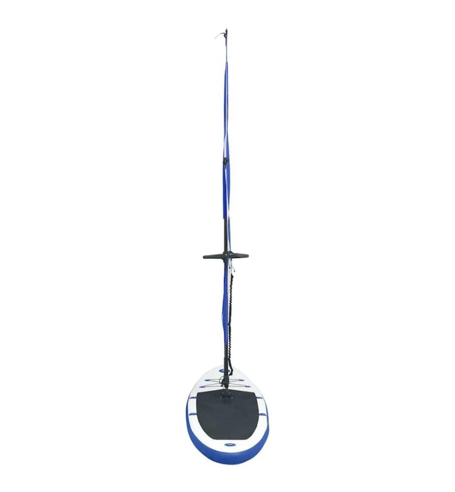 Ensemble de planche SUP gonflable avec voile Bleu et blanc