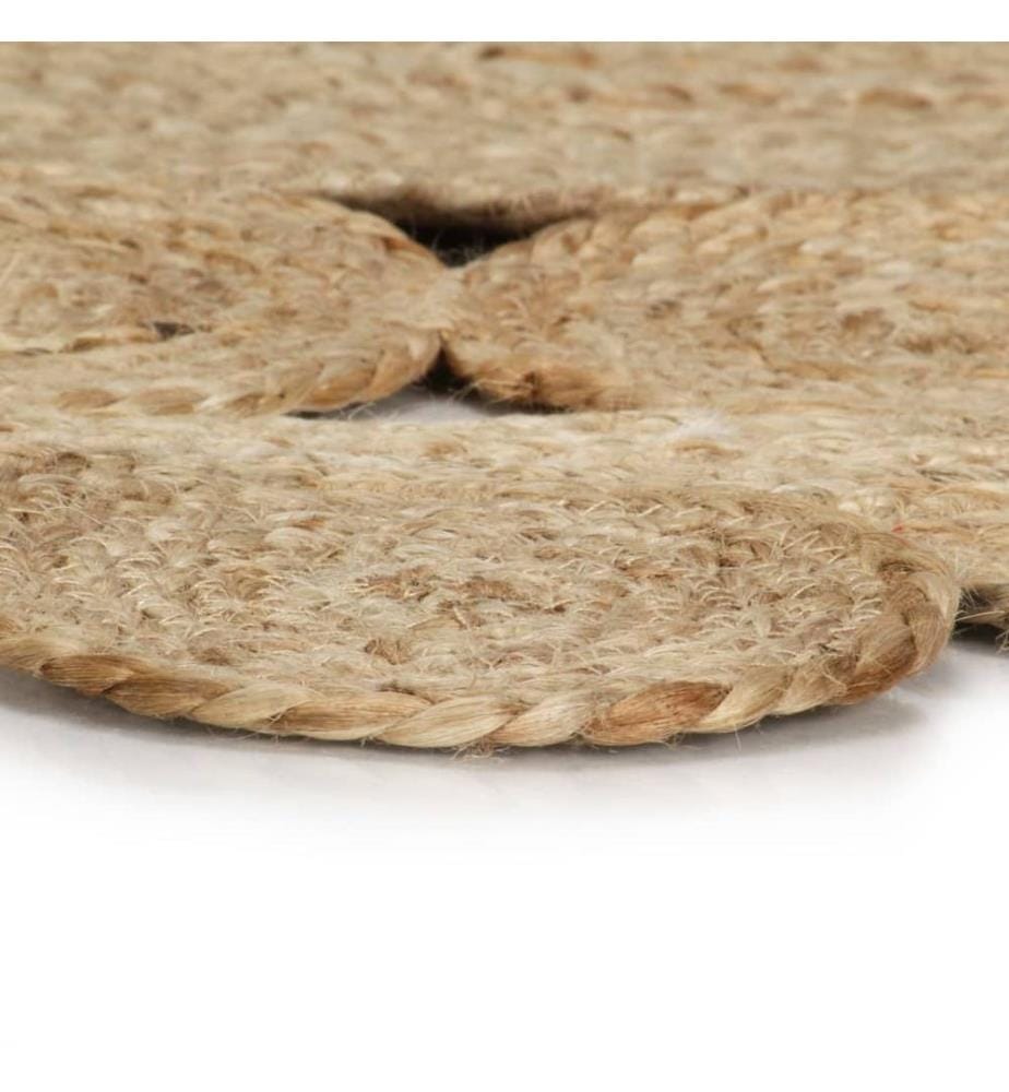 Teppich Handgefertigt Jute Geflochten 120 cm