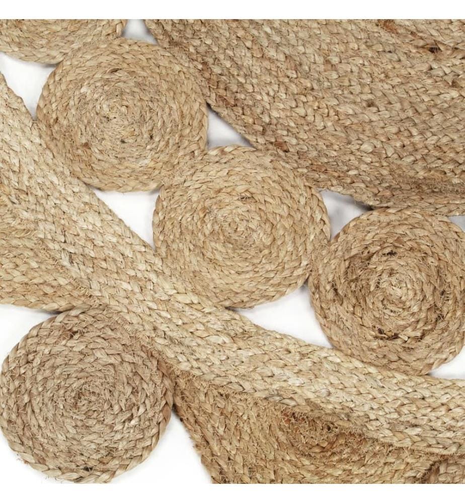 Teppich Handgefertigt Jute Geflochten 120 cm