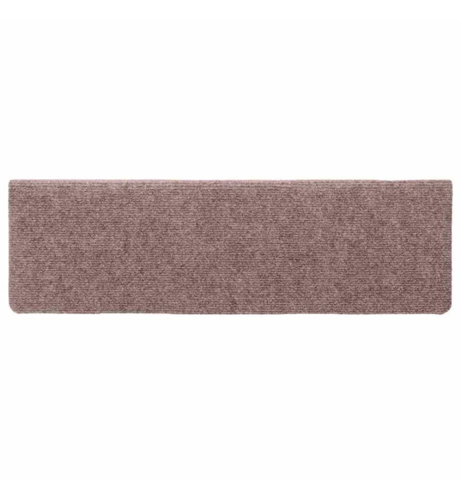 Stufenmatten Selbstklebend 15 Stk. 65x21x4 cm Creme Rechteckiger Rand