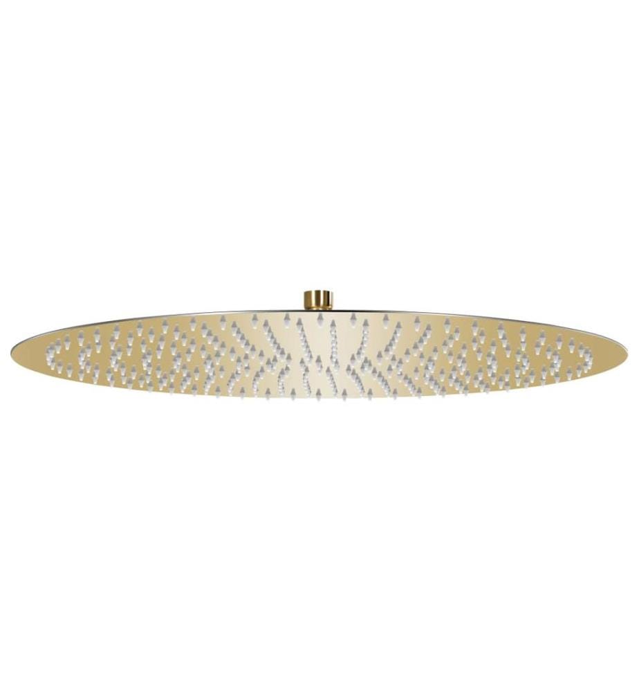 Regenbrause Edelstahl 50 cm Rund Golden