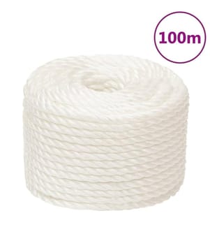 Arbeitsseil Weiss 20 mm 100 m Polypropylen