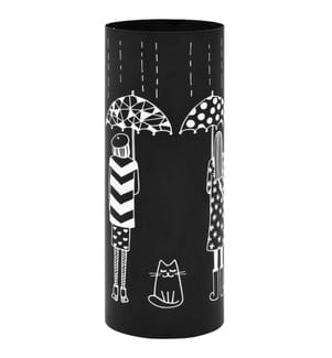 Regenschirmständer Frauen-Design Stahl Schwarz