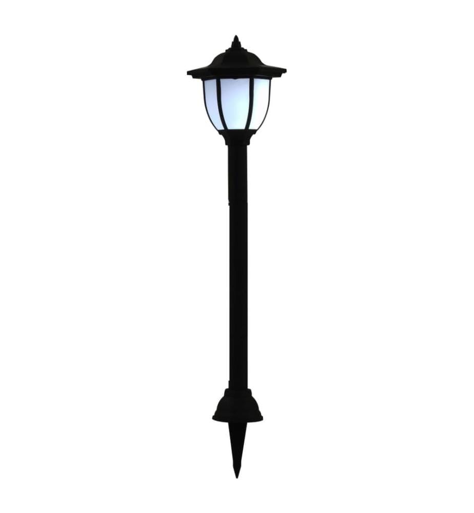 Solar-Aussenleuchten 6 Stk. LED Schwarz