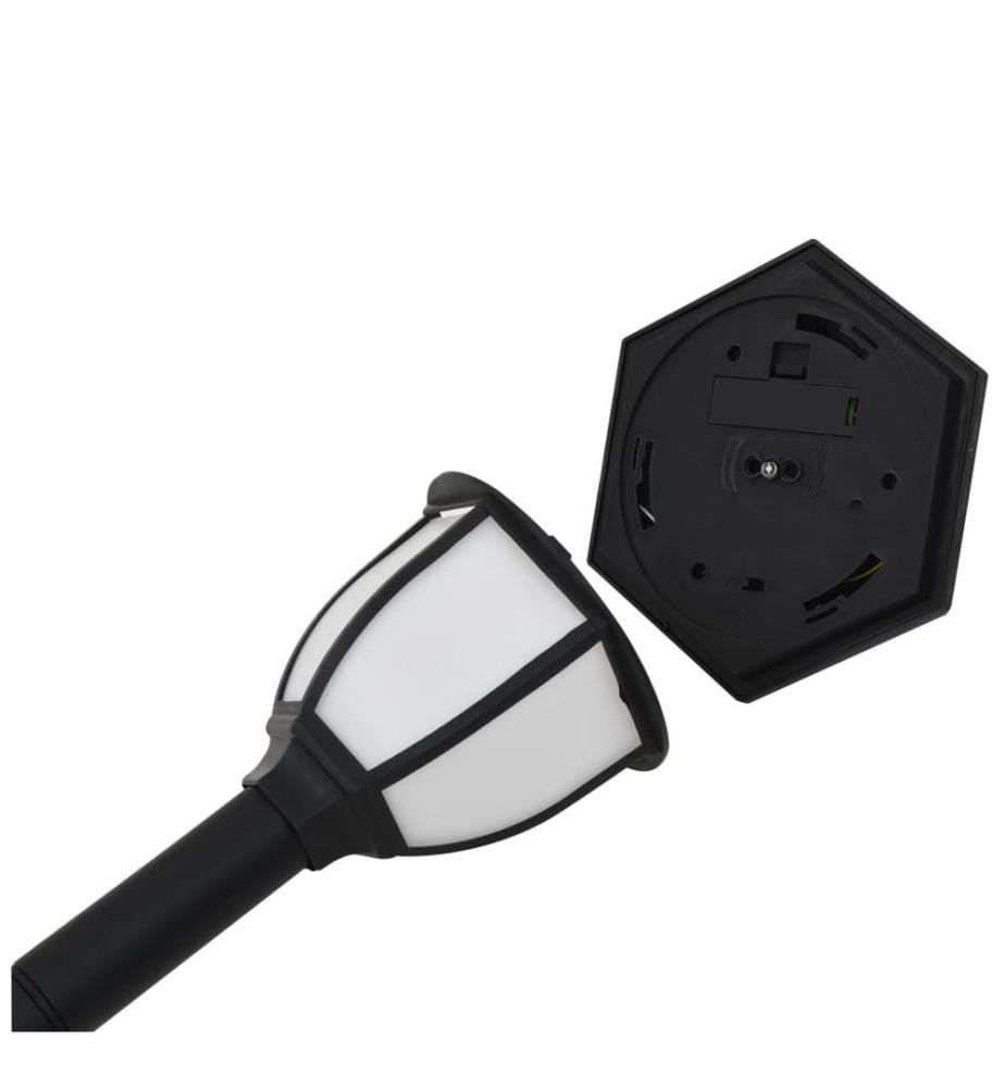 Solar-Aussenleuchten 6 Stk. LED Schwarz