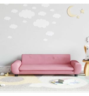 Kindersofa Rosa 100x54x33 cm Samt