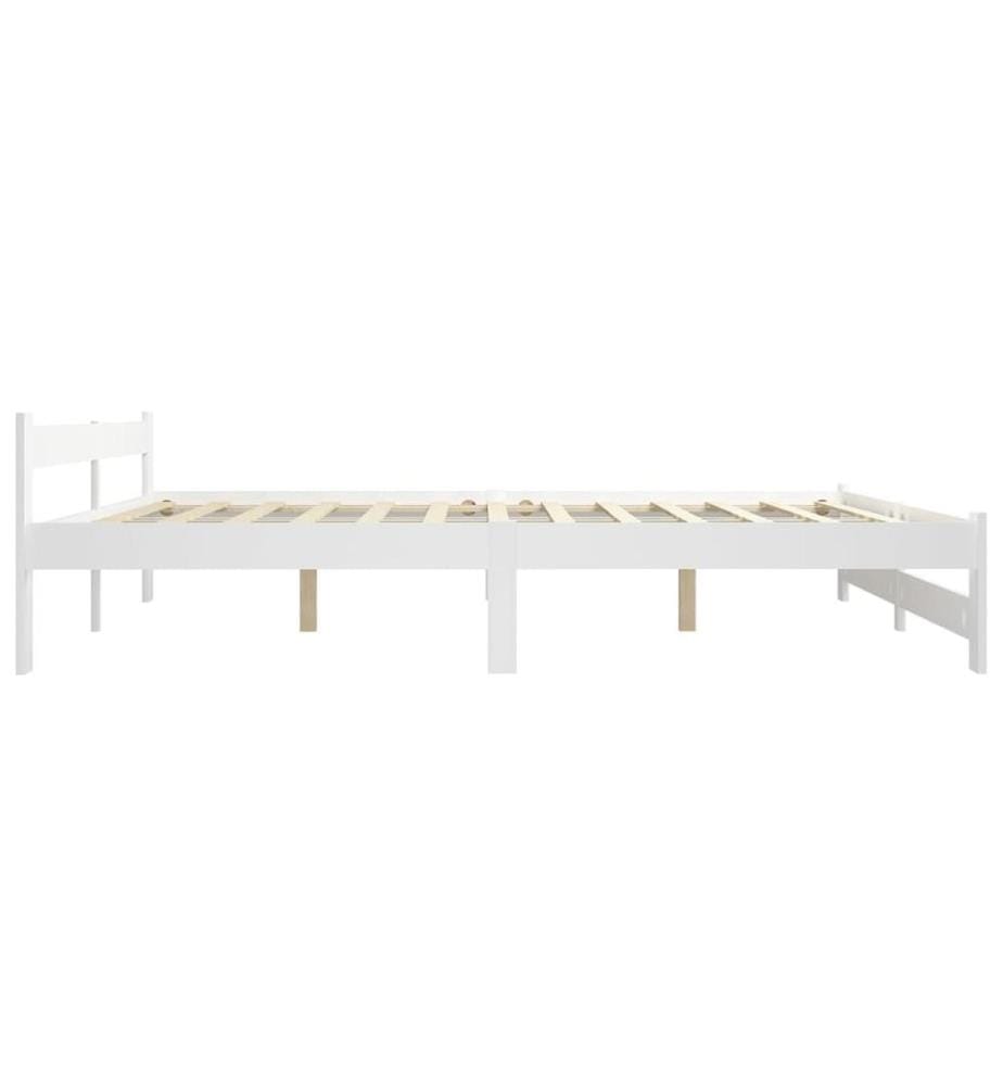 Massivholzbett Weiss Kiefer 120x200 cm