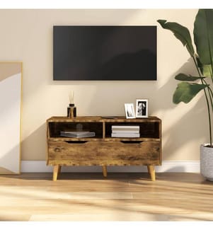 TV-Schrank Räuchereiche 90x40x48,5 cm Holzwerkstoff