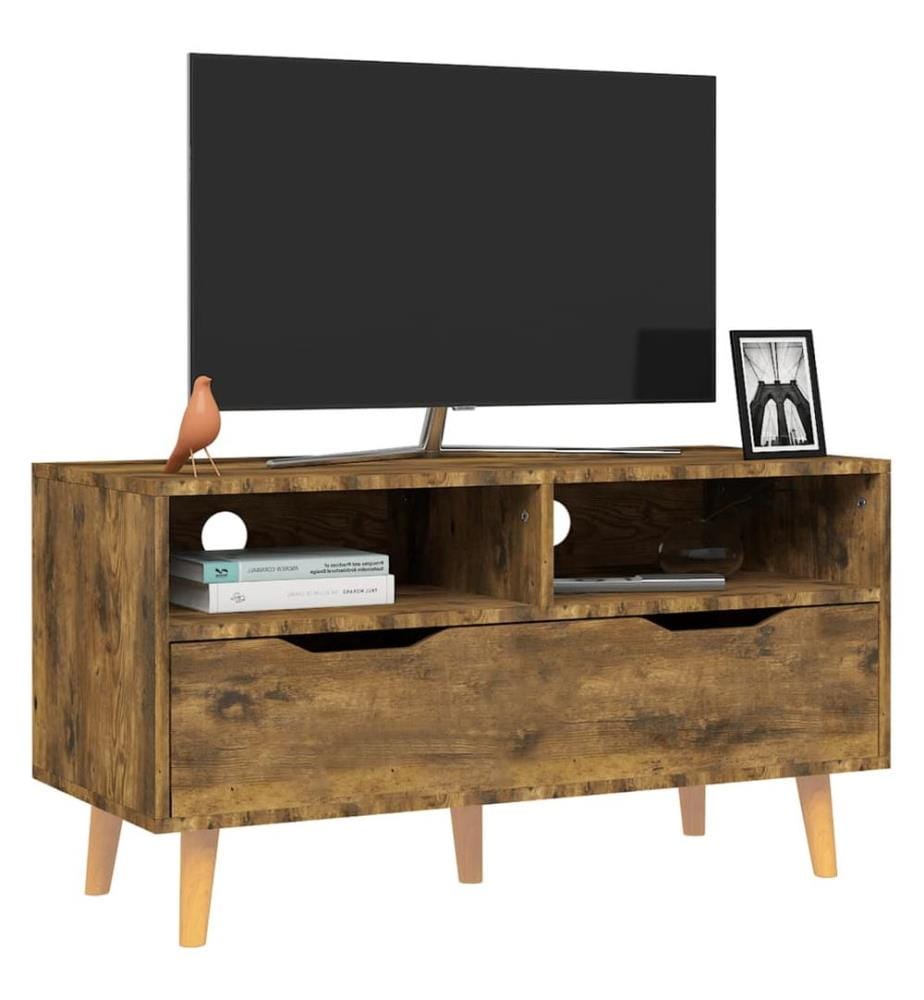 TV-Schrank Räuchereiche 90x40x48,5 cm Holzwerkstoff