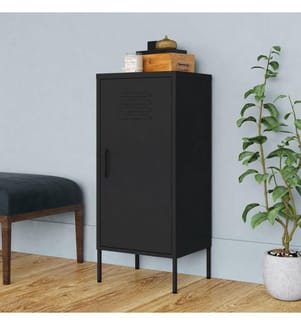 Lagerschrank Schwarz 42,5x35x101,5 cm Stahl