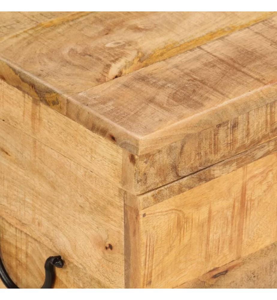 Aufbewahrungsbox 39x28x31 cm Massivholz Mango