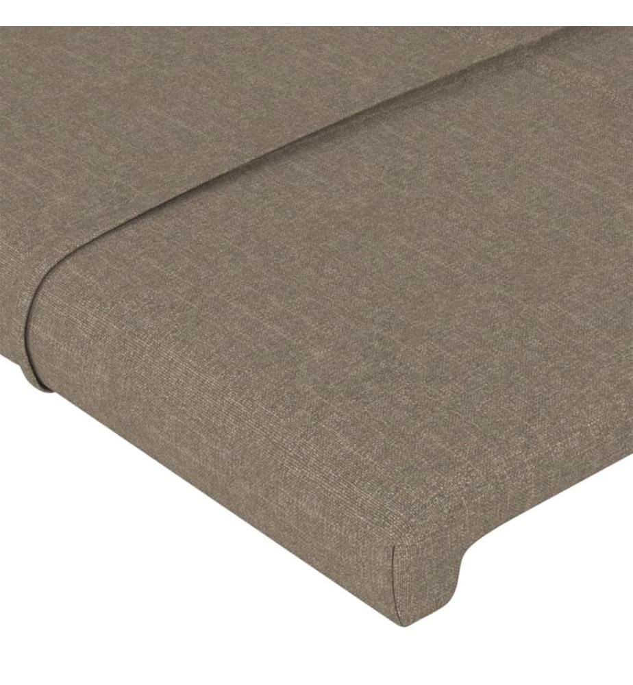Kopfteile 2 Stk. Taupe 90x5x78/88 cm Stoff