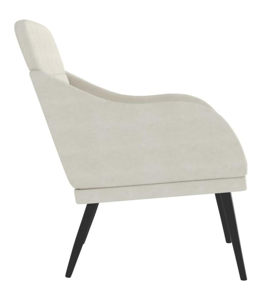Sessel Creme 63x76x80 cm Samt
