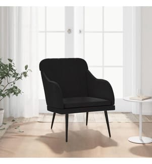 Sessel Schwarz 63x76x80 cm Samt
