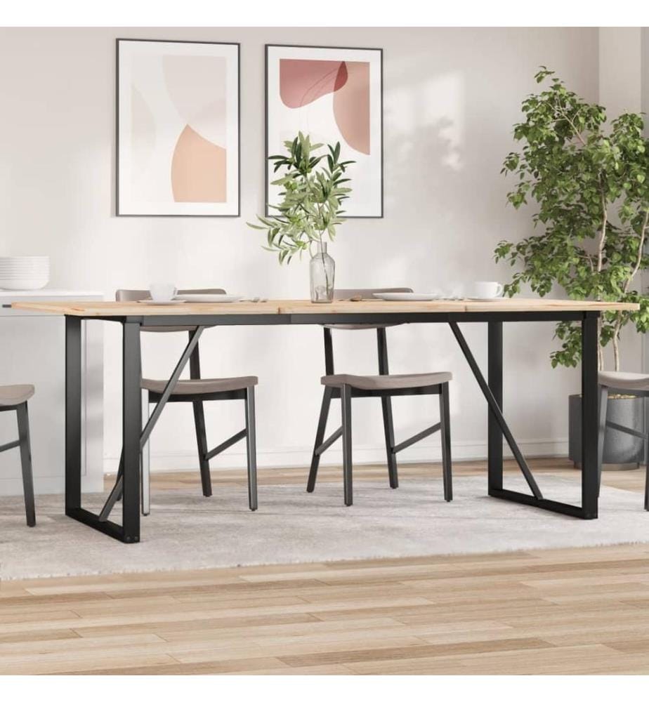 Esstisch-Gestell in O-Form 160x80x73 cm Stahl