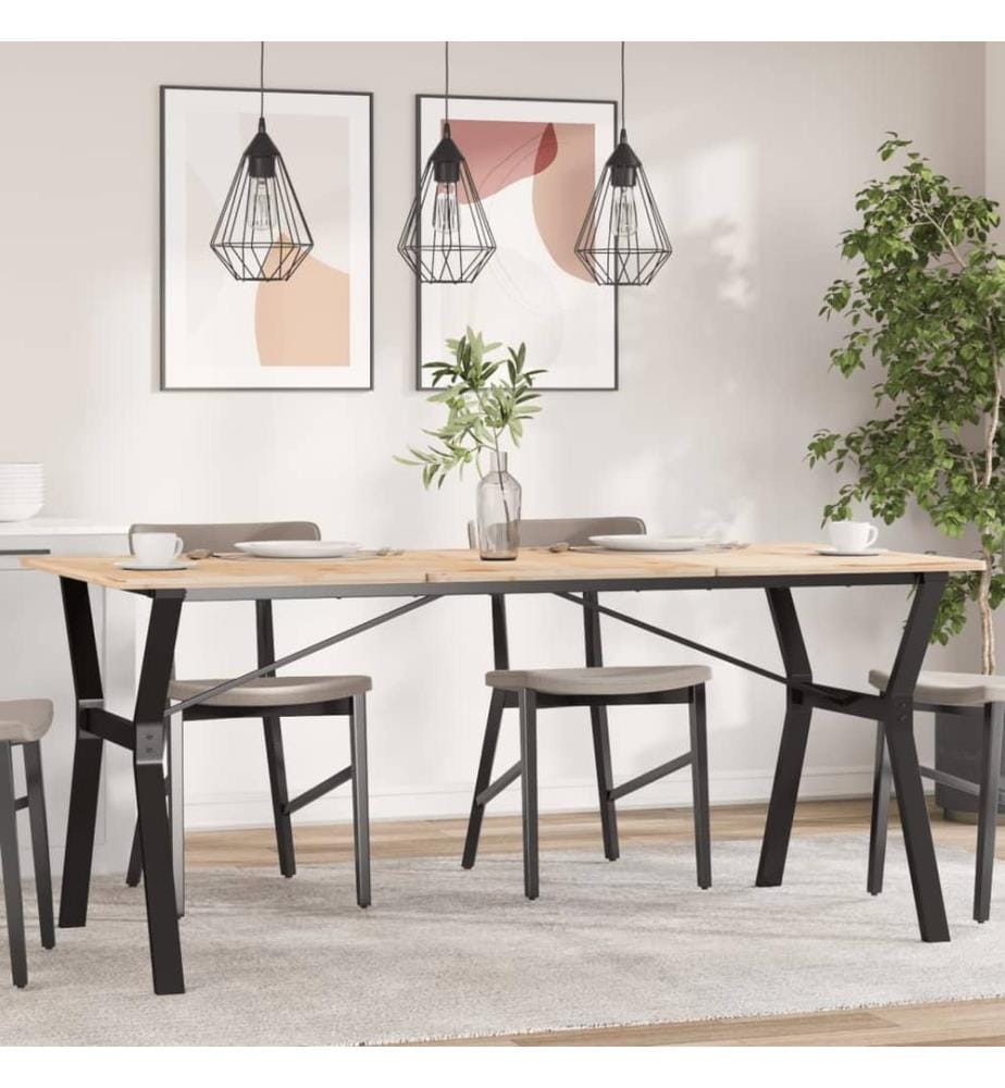 Esstisch-Gestell in Y-Form 160x80x73 cm Stahl