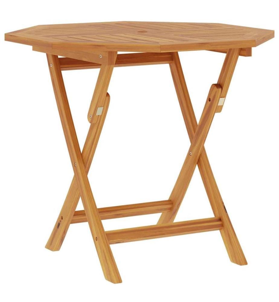 Klappbarer Gartentisch 85x85x76 cm Teak Massivholz