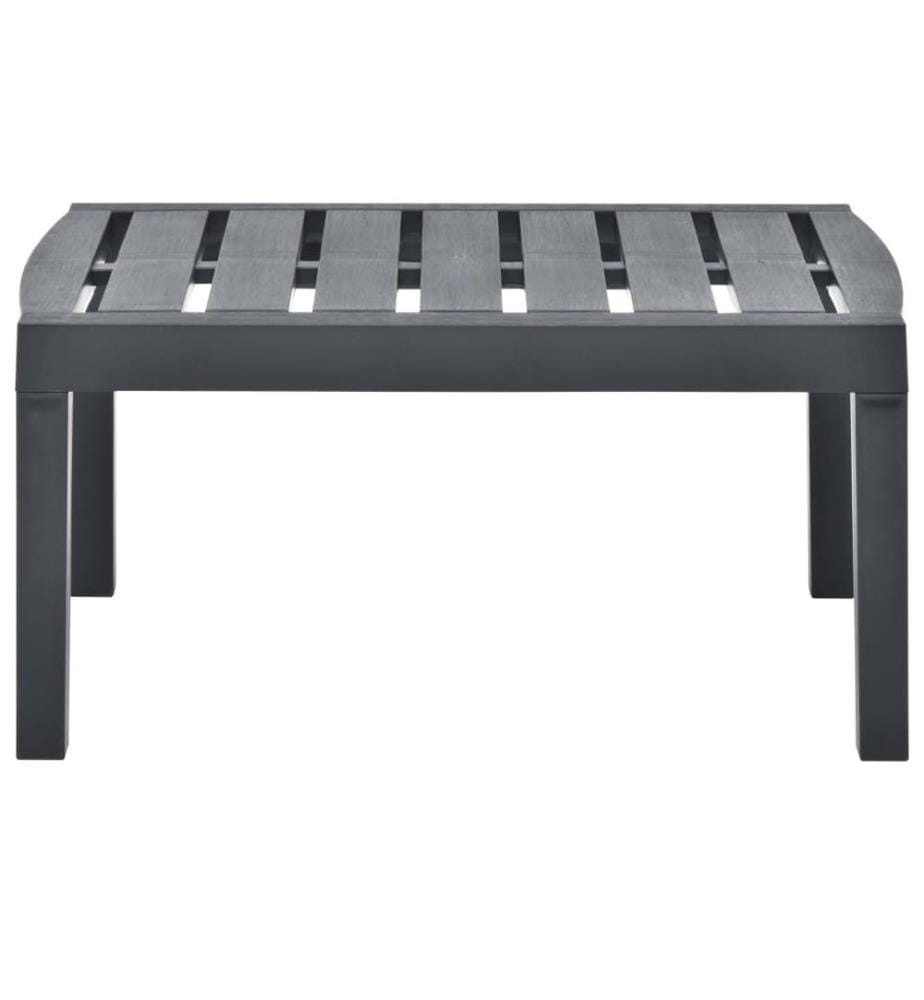 Gartentisch Anthrazit 78x55x38 cm Kunststoff