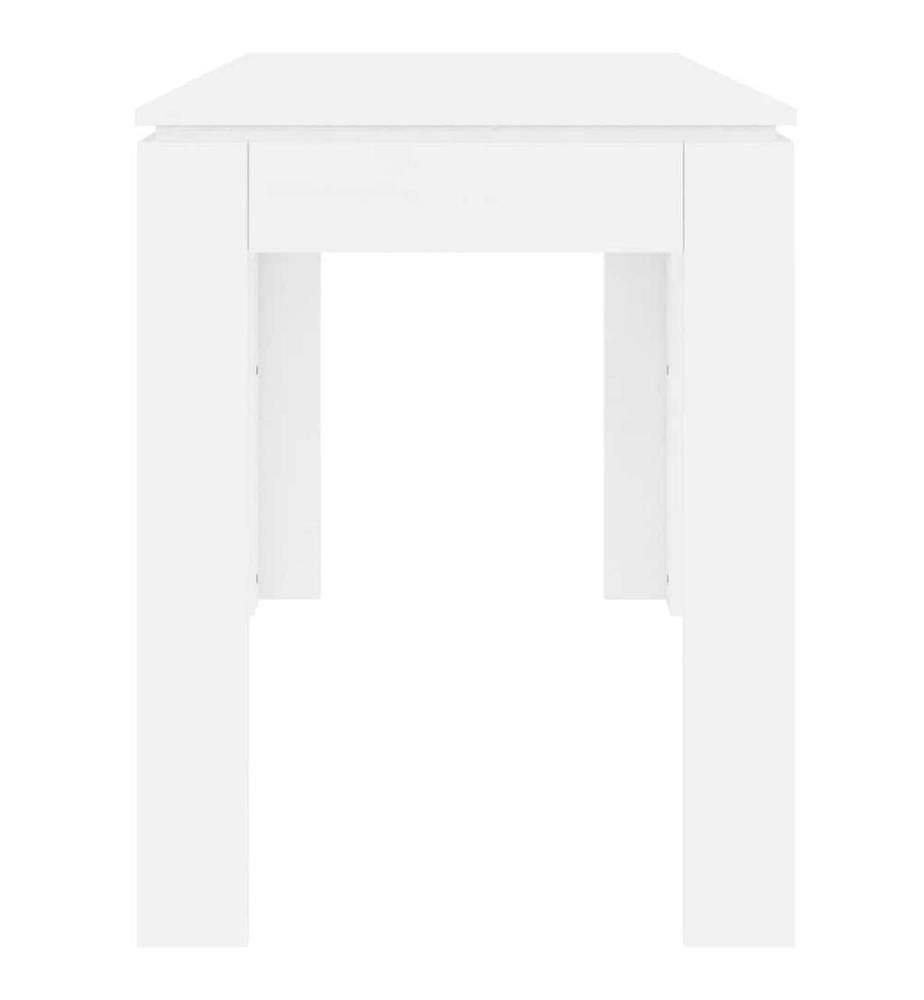 Table de salle à manger Blanc 120x60x76 cm Bois d'ingénierie