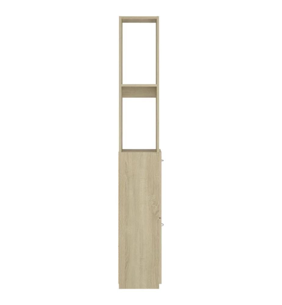 Badschrank Sonoma-Eiche 25x26,5x170 cm Holzwerkstoff
