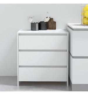 Buffet Blanc 70x41x75 cm Bois d'ingénierie