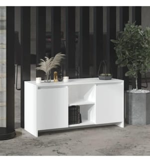 TV-Schrank Weiss 102x37,5x52,5 cm Holzwerkstoff