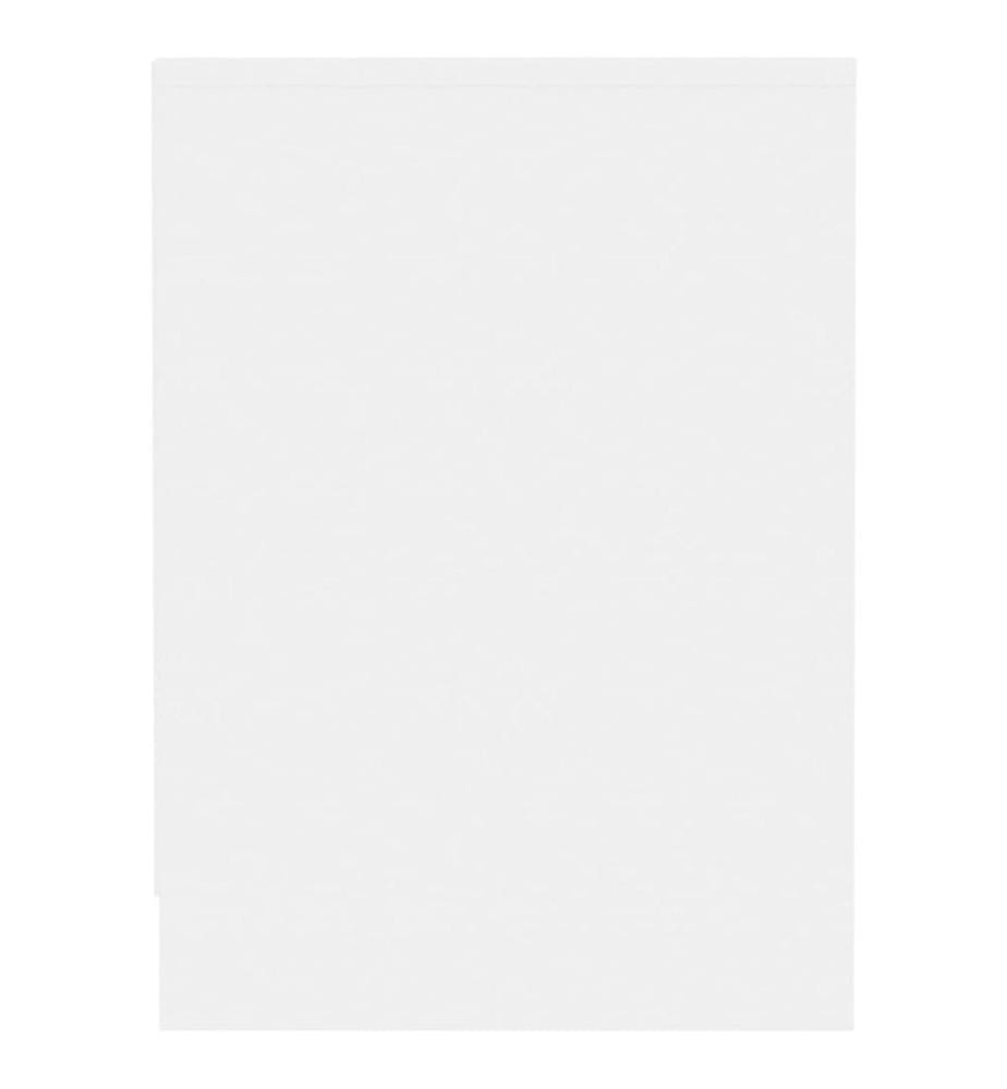 Meuble TV Blanc 102x37,5x52,5 cm Bois d'ingénierie