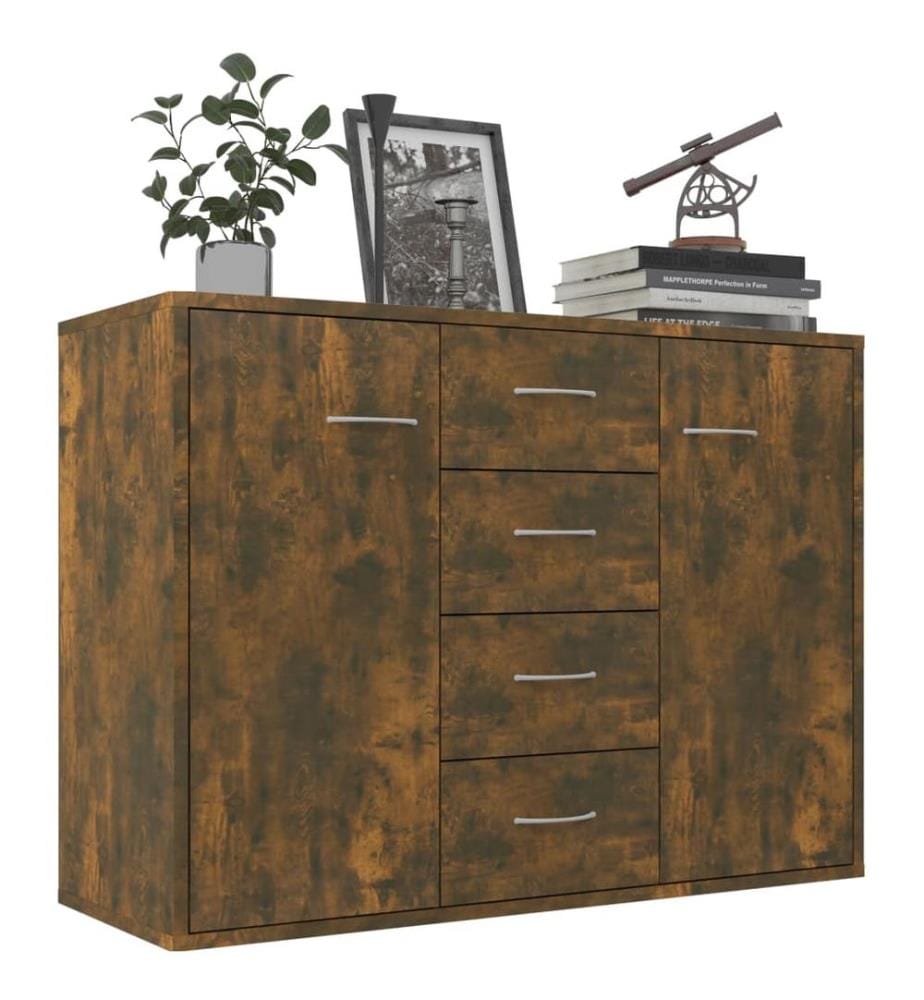 Sideboard Räuchereiche 88x30x65 cm Holzwerkstoff