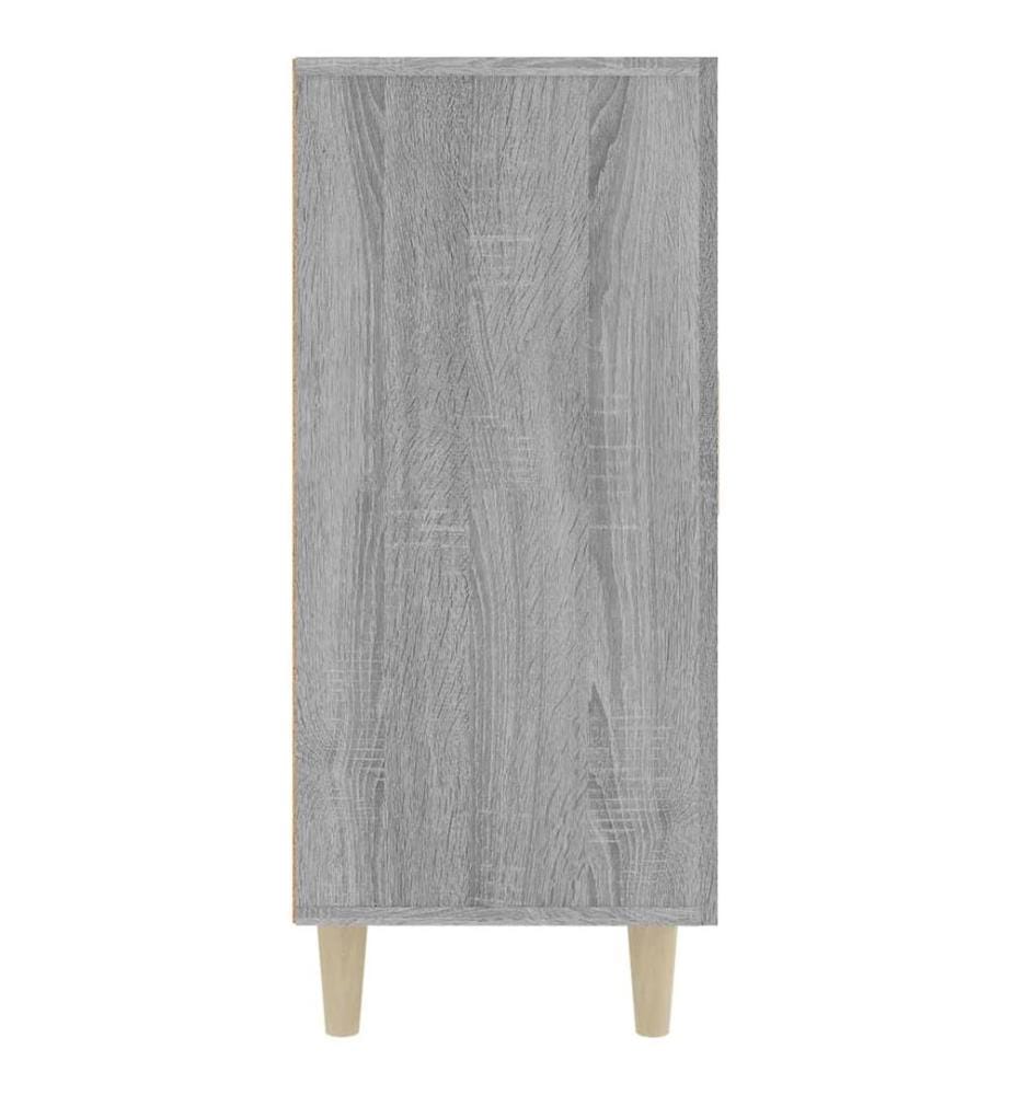 Sideboard Grau Sonoma 90x34x80 cm Holzwerkstoff