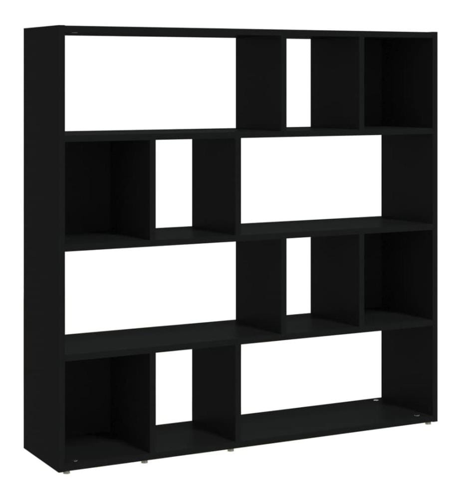 Bibliothèque/Cloison de séparation Noir 105x24x102 cm