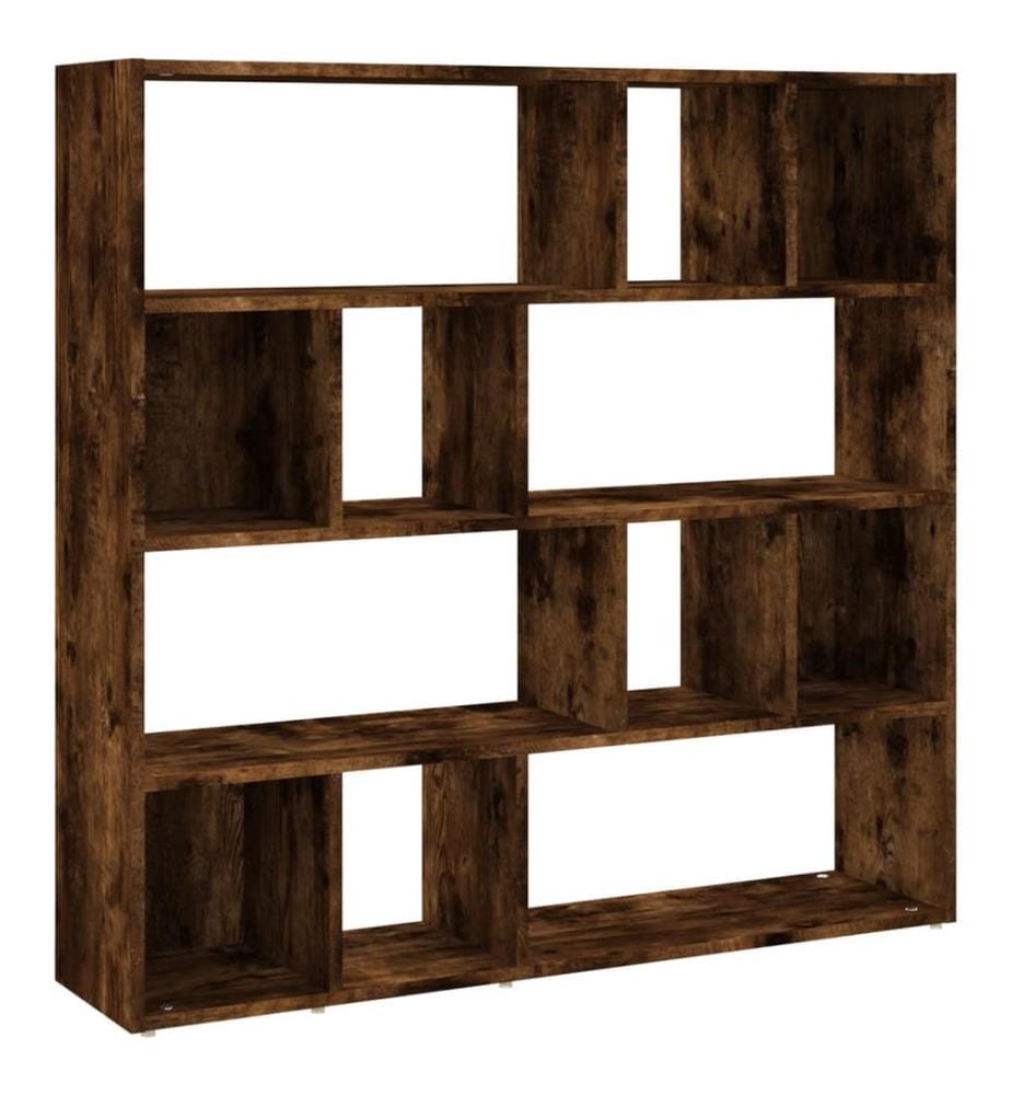 Bücherregal/Raumteiler Räuchereiche 105x24x102 cm