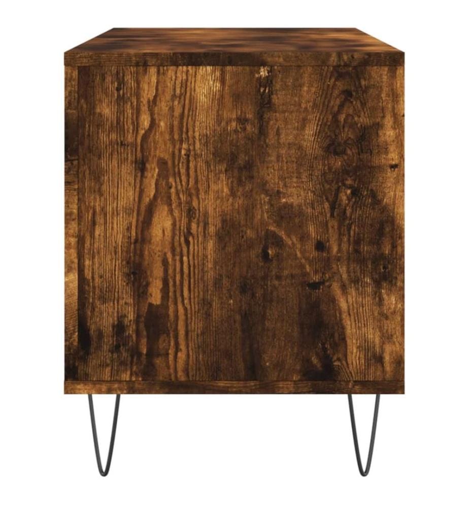 Plattenschrank Räuchereiche 100x38x48 cm Holzwerkstoff