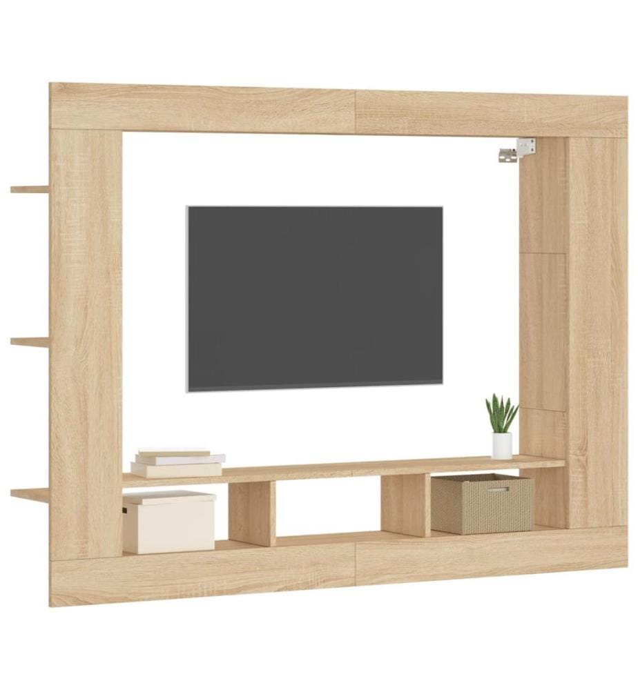 TV-Schrank Sonoma-Eiche 152x22x113 cm Holzwerkstoff