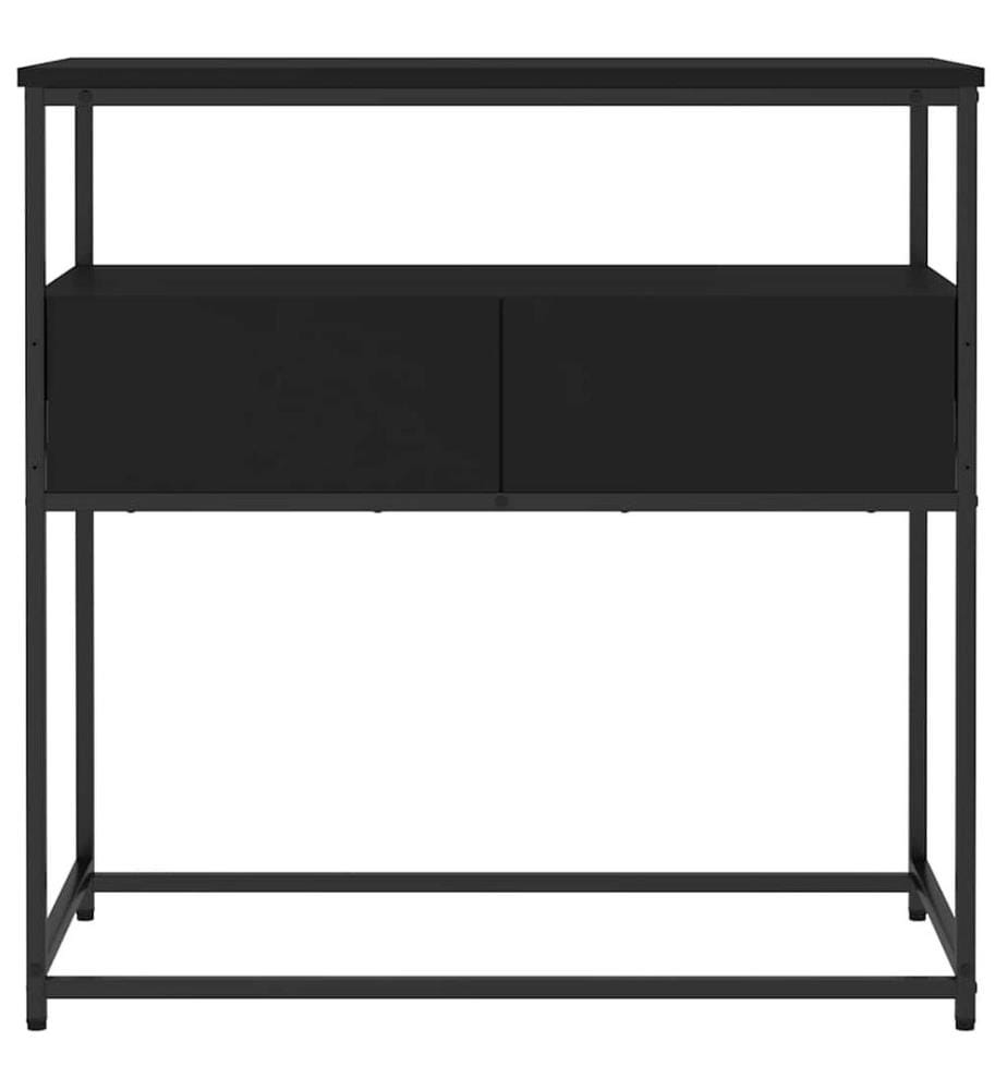 Table console noir 75x40x75 cm bois d'ingénierie