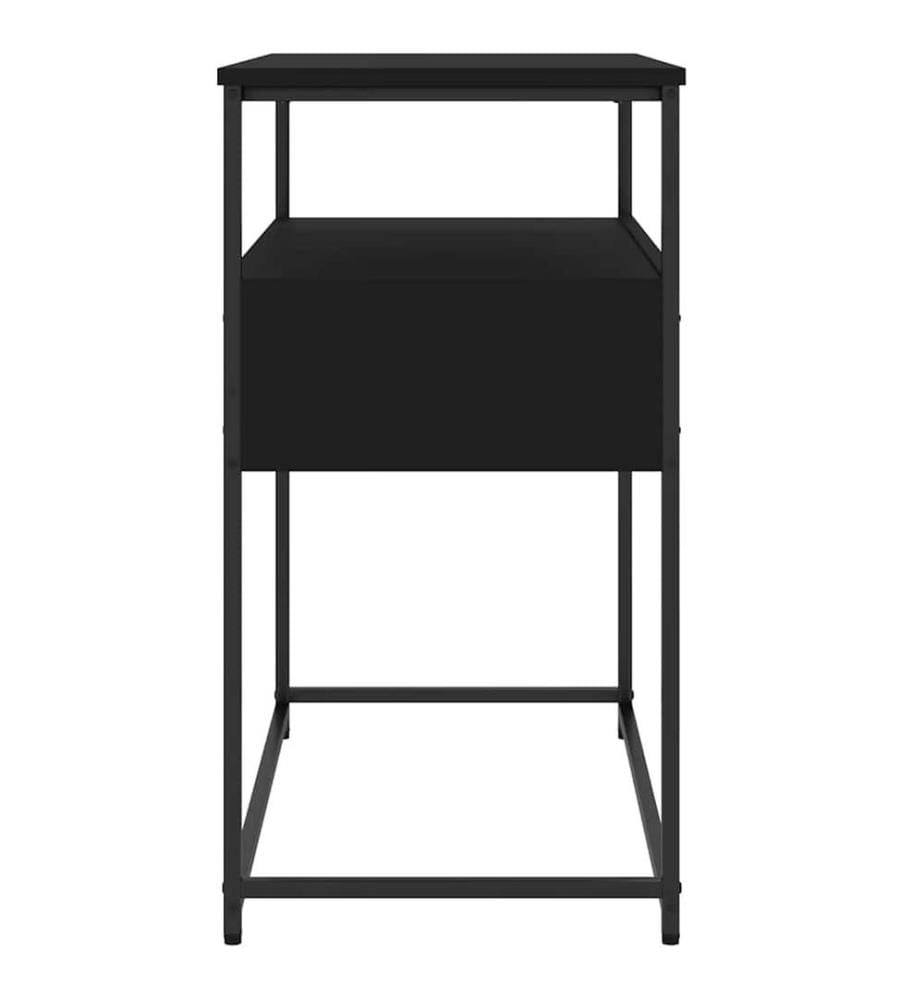 Table console noir 75x40x75 cm bois d'ingénierie