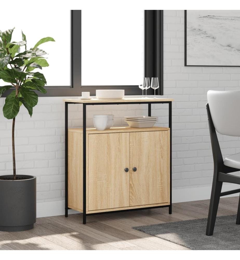 Sideboard Sonoma-Eiche 70x30x80 cm Holzwerkstoff