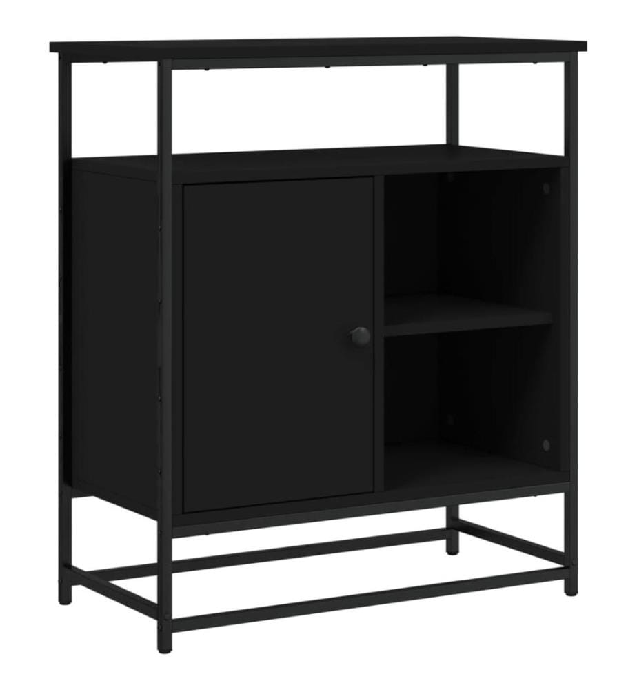 Sideboard Schwarz 69x35x80 cm Holzwerkstoff