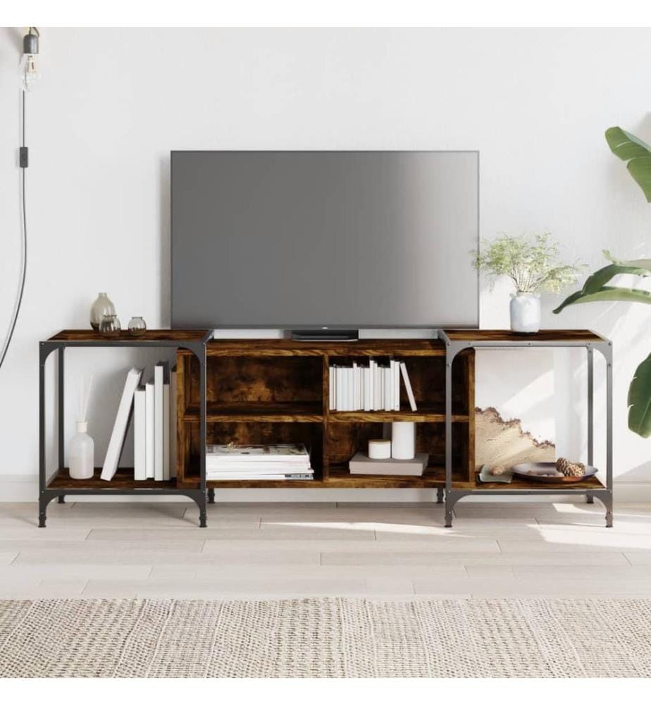 TV-Schrank Räuchereiche 153x37x50 cm Holzwerkstoff