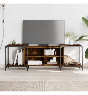 TV-Schrank Räuchereiche 153x37x50 cm Holzwerkstoff