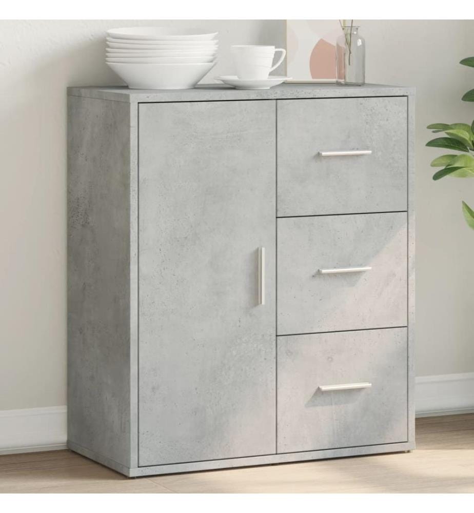 Sideboard Betongrau 60x31x70 cm Holzwerkstoff