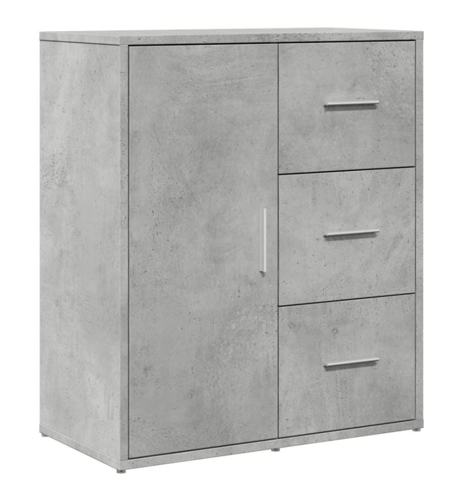 Sideboard Betongrau 60x31x70 cm Holzwerkstoff