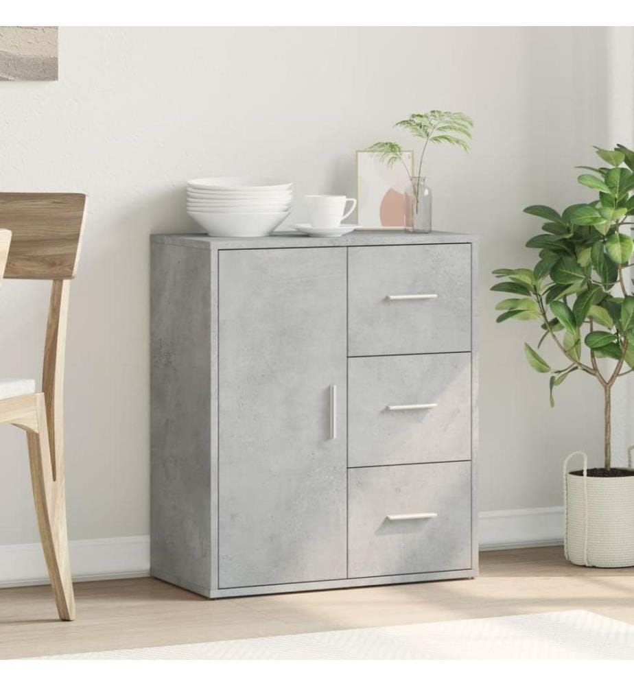 Sideboard Betongrau 60x31x70 cm Holzwerkstoff