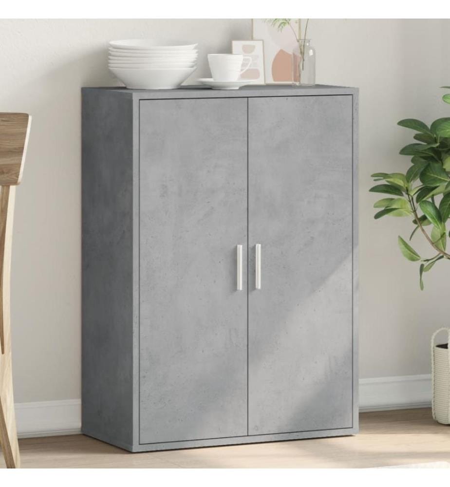 Sideboard Betongrau 60x31x84 cm Holzwerkstoff