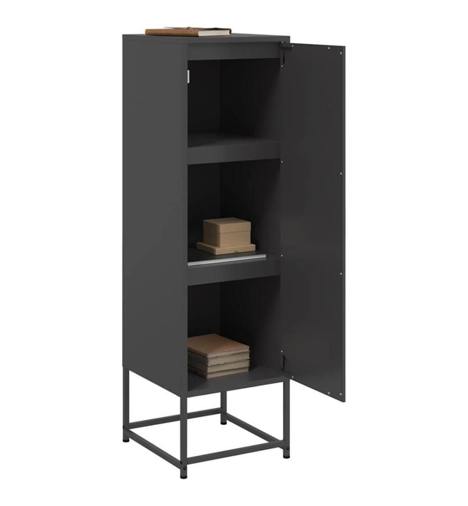 Highboard Schwarz 36x39x123 cm Stahl