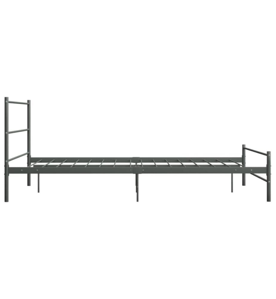 Bettgestell Grau Metall 120x200 cm